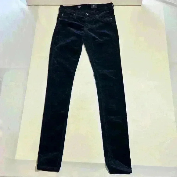 AG Adriano Goldschmied Pants Velour The Legging Womens 26” Waist - Picture 3 of 13